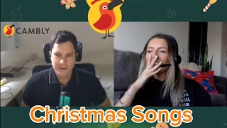 🇧🇷🇺🇸 Cambly Class #03 - Christmas Music, Movies \u0026 Traditions from Around the World! 🎁