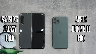 Samsung Galaxy Fold vs iPhone 11 Pro | SpeedTest and Camera comparison