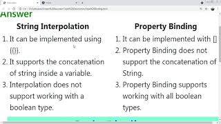 Property Binding vs String Interpolation Tutorial#9