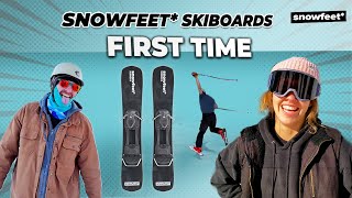 First Rides on Snowfeet* Snowblades | See What Happened | Short Skis, Snowblades 44, 65, 99 cm