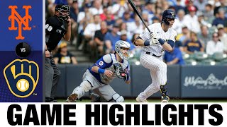 Mets vs. Brewers Game Highlights (9/26/21) | MLB Highlights