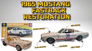 How I restore Vintage Model Cars - 1965 Mustang from a 1965 AMT Kit!