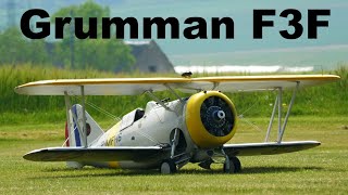 Grumman F3F | scale RC biplane | 4K | Trebic 2021