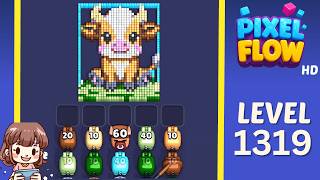 Pixel Flow Level 1319 Solution Walkthrough