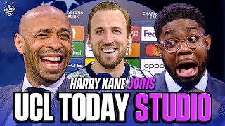 Harry Kane jokes with Thierry Henry, Micah Richards & Carragher ! | UCL Today | CBS Sports Golazo