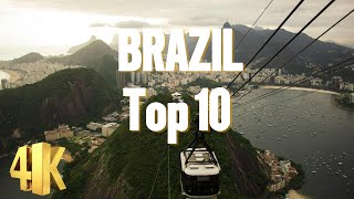 Top 10 Best Places to Visit in Brazil | Travel Guide 2025 4K!