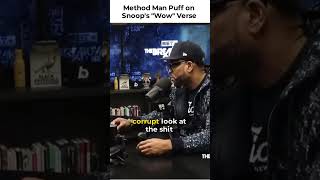 method man puff on snoop's wow verse #youtubeshorts #shorts #viral #podcast
