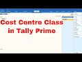 Cost Centre Class in Tally Prime | Automatic Cost Allocation in Tally Prime