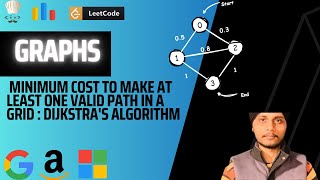 Leetcode-1368. Minimum Cost to Make at Least One Valid Path in a Grid | Dijkstra's Algorithm