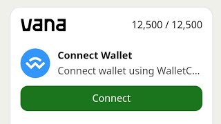 Vana Data Hero Wallet Connection Guide //How to Connect Wallet on Vana Data Mining