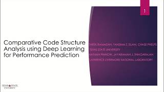 Comparative Code Structure Analysis using Deep Learning for Performance Prediction
