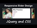 Half Item Slider | HTML CSS JQuery Slider Design