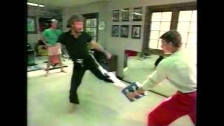 VAN DAMME and CHUCK NORRIS - Martial Arts Training (1984)