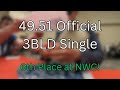 49.51 Official 3BLD Single - 6th Place at Northwest Championship 2024