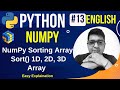NumPy Sorting Array || Sort() 1D, 2D, 3D Array || Complete Python Numpy Tutorial