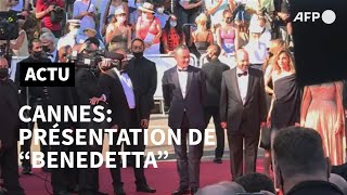 Cannes: montée des marches pour l'équipe du film "Benedetta" | AFP Images