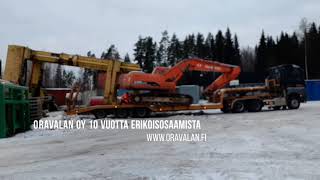 How he towed the excavator on to trailer so easylly!!