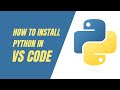 python setup in visual studio code|vscode python extension|vscode python interpreter|#python