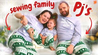 How I made holiday pajamas for my ENTIRE family in 1 day!