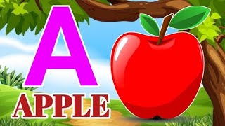 A for Apple  | Phonics learning Song | ABCD nursery rhymes | #abclearningsongs