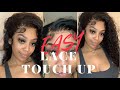 LACE FRONTAL TOUCH UP | EASY | EBIN LACE ADHESIVE SPRAY