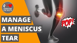 Exercises to avoid surgery for a knee meniscus tear