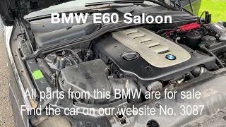 BMW E60 Saloon 535D M57N 2006 model 3.0L 272HK Transmission: Automatic Color: CARBON-SCHWARZ (416)