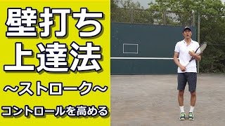 【壁打ち上達法】ストロークのコントロールを改善する【テニス知恵袋】