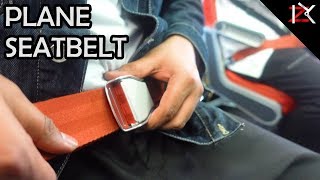 How To Fasten Your Seatbelt On An Airplane + Cabin Crew EMERGENCY Plane Safety Demonstrations