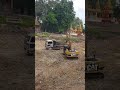 Excavator vs Dump truck activity in the deep pond. #bulldozer #dumptruck #excavator