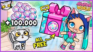 🪙✨ CLAIM ALL FREE COINS in Avatar World! Hidden Secrets Part 1 | Lily and Tofu