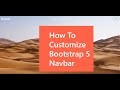 How to Customize Bootstrap 5 Navbar (Transparent Navbar)