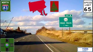 20171225 #7 (Maryland \u0026 Pennsylvania) Interstate 83 Northbound #2