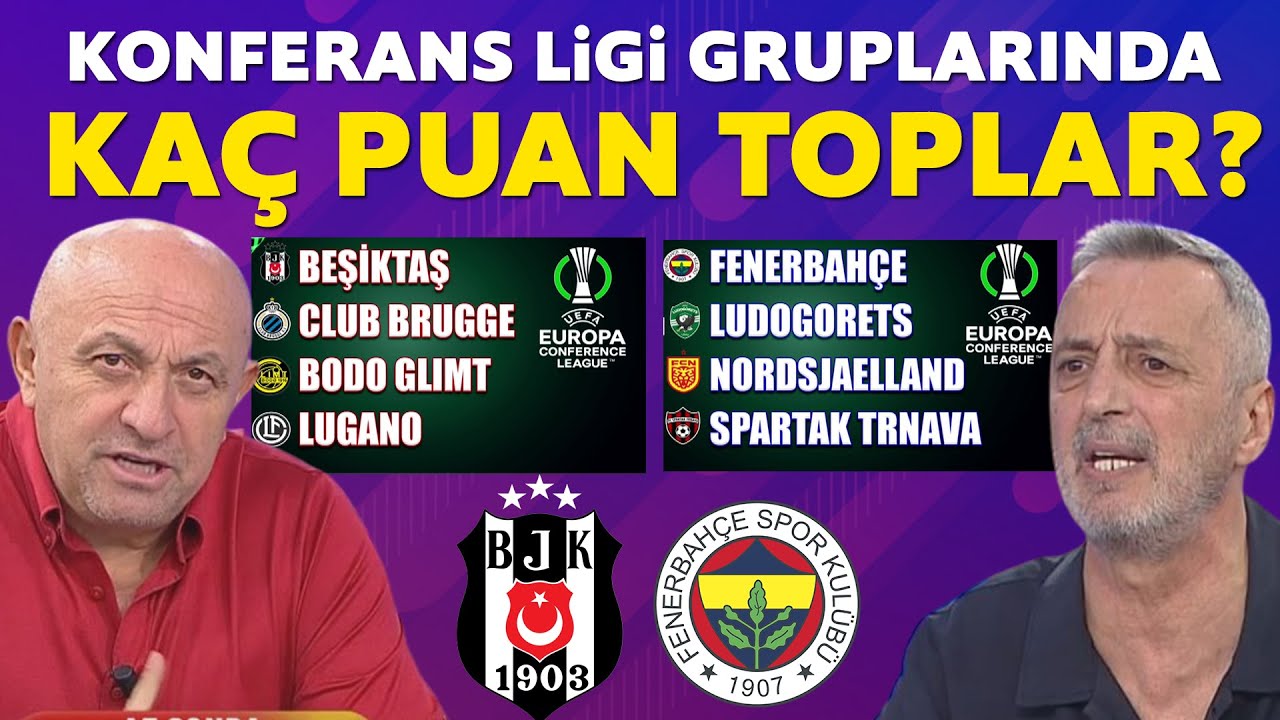 Fenerbahçe Ve Beşiktaş Konferans Ligi Gruplarında Kaç Puan Toplar? İşte ...