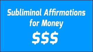 Subliminal Affirmations For Money (Binaural Beats, Visual Hypnosis)