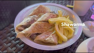 EATING SHAWARMA WITH CUP OF TEA IN 48*c OUTSIDE |  The Manilenio's Vlog Kuwait