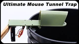 The New Ultimate Mouse Tunnel Trap Is Awesome! 3D Printed Mouse Trap. Mousetrap