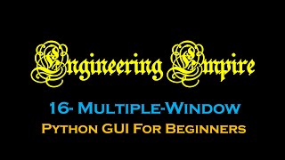 16- Two Ways for Multiple Window in tkinter- Python for Beginners