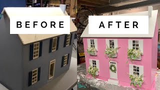 $0 DIY Dollhouse Makeover | Remodeling Our Vintage Dollhouse Without Purchasing Anything New