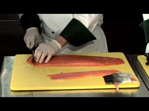 How To Portion (Cut) Salmon Filet How To Portion (Cut) Salmon Filet