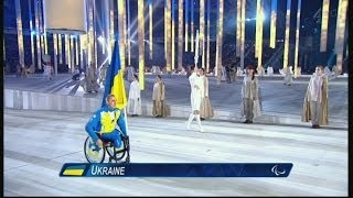 Ukraine flag cheered at Putin's Paralympics