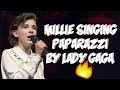 Eleven from Stranger things singing Paparazzi by Lady Gaga