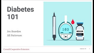 Diabetes 101 webinar 1 30 2025