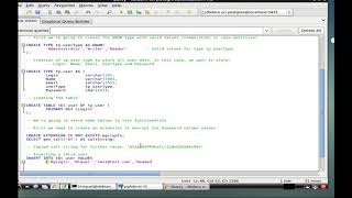 Creating ENUM types with PostgreSQL