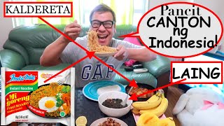 TALBOG ang Canton?Mi GORENG!🇯🇵+Laing,Kaldereta at PINAS PAPAYA!