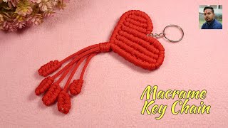 Macrame Keychain Tutorial for BEGINNERS! | DIY Macrame keychain Handmade #7