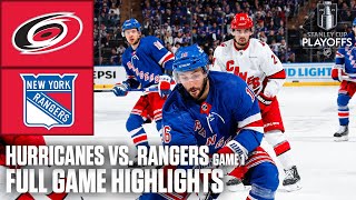 2nd Round: Carolina Hurricanes vs. New York Rangers Game 1 | Full Game Highlights