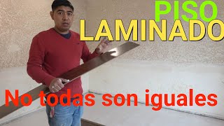 como instalar piso laminado , no todas son iguales