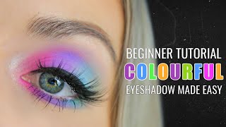 Colourful Eyeshadow Tutorial for Beginners | Jawbreaker Palette