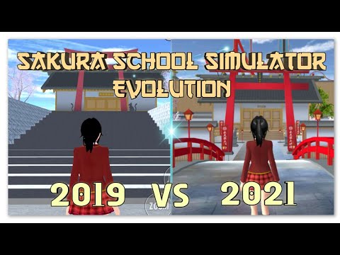 Sakura School Simulator Game Evolution Versión más antigua VS Última versión (Parte 1)